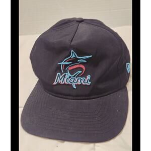 Miami Marlins Hat Cap Strap Back Youth OC Sports Team MLB Black